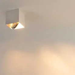 QAZQA Küchenlampen|Wandstrahler*Design-Spot weiß quadratisch - Box