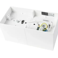 QAZQA Schlafzimmerlampen|Küchenlampen*Design-Spot weiß rechteckig 2-flammig - Box