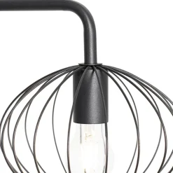 QAZQA Stehlampen|Wohnzimmerlampen*Design-Stehlampe schwarz 23 cm - Margarita