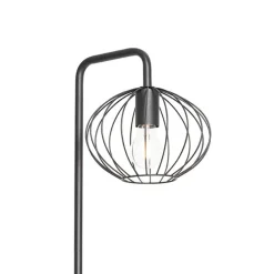 QAZQA Stehlampen|Wohnzimmerlampen*Design-Stehlampe schwarz 23 cm - Margarita