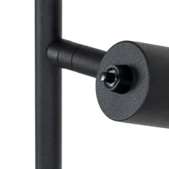 QAZQA Schlafzimmerlampen|Esszimmerlampen*Design-Stehlampe schwarz mit goldenen 2-Lichtern - Stijn