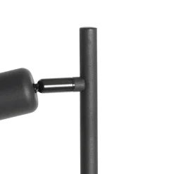 QAZQA Stehlampen|Wohnzimmerlampen*Design-Stehlampe Schwarz mit Gold 3-flammig - Noud