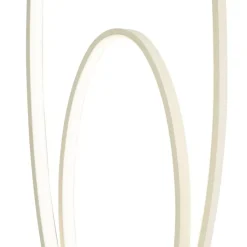 QAZQA Led-Stehlampen|Stehlampen*Design-Stehleuchte Beige inkl. LED 3-Stufen-Dimmbar - Boomerang