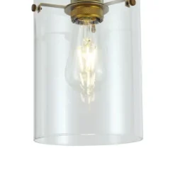 QAZQA Stehlampen|Wohnzimmerlampen*Design-Stehleuchte Bronze mit Klarglas - Domo