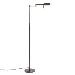 QAZQA Led-Stehlampen|Stehlampen*Design-Stehleuchte Dunkelbronze inkl. LED mit Touch-Dimmer - Notia