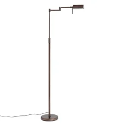QAZQA Led-Stehlampen|Stehlampen*Design-Stehleuchte Dunkelbronze inkl. LED mit Touch-Dimmer - Notia