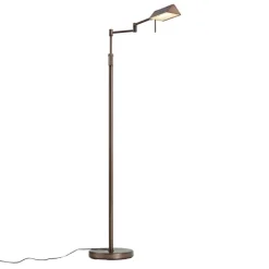 QAZQA Led-Stehlampen|Stehlampen*Design-Stehleuchte Dunkelbronze inkl. LED mit Touch-Dimmer - Notia