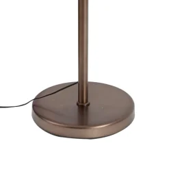 QAZQA Led-Stehlampen|Stehlampen*Design-Stehleuchte Dunkelbronze inkl. LED mit Touch-Dimmer - Notia