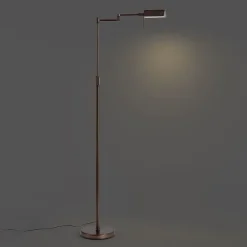 QAZQA Led-Stehlampen|Stehlampen*Design-Stehleuchte Dunkelbronze inkl. LED mit Touch-Dimmer - Notia