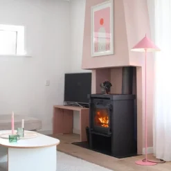 QAZQA Stehlampen|Wohnzimmerlampen*Design-Stehleuchte Rosa Dreieck - Triangolo