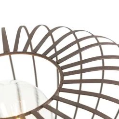 QAZQA Stehlampen|Wohnzimmerlampen*Design-Stehleuchte Rostbraun Draht - Johanna