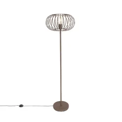 QAZQA Stehlampen|Wohnzimmerlampen*Design-Stehleuchte Rostbraun Draht - Johanna