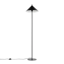 QAZQA Stehlampen|Wohnzimmerlampen*Design-Stehleuchte Schwarz Dreieck - Triangolo