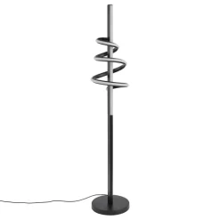 QAZQA Led-Stehlampen|Stehlampen*Design-Stehleuchte schwarz inkl. LED dimmbar - Rolla