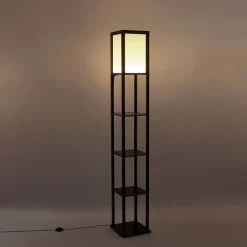 QAZQA Led-Stehlampen|Stehlampen*Design-Stehleuchte Schwarz-Weiß inkl. LED - Nea