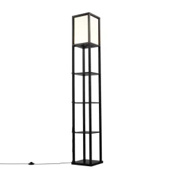 QAZQA Led-Stehlampen|Stehlampen*Design-Stehleuchte Schwarz-Weiß inkl. LED - Nea