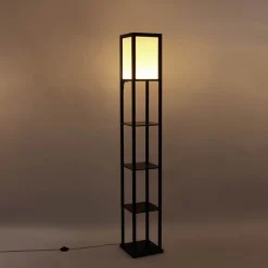 QAZQA Led-Stehlampen|Stehlampen*Design-Stehleuchte Schwarz-Weiß inkl. LED - Nea