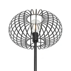 QAZQA Stehlampen|Wohnzimmerlampen*Design-Stehleuchte Schwarz Draht - Johanna