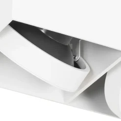 QAZQA Deckenstrahler|Aufbaustrahler*Designstrahler weiß rechteckig AR111 2-flammig - Box