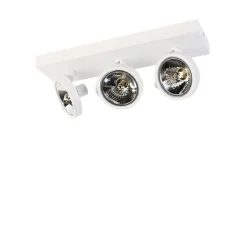 QAZQA Deckenstrahler|Aufbaustrahler*Designstrahler weiß verstellbar 3-flammig - Go