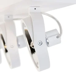 QAZQA Deckenstrahler|Aufbaustrahler*Designstrahler weiß verstellbar 3-flammig - Go