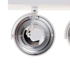 QAZQA Deckenstrahler|Aufbaustrahler*Designstrahler weiß verstellbar 3-flammig - Go