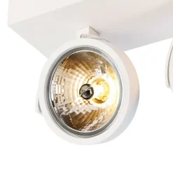 QAZQA Schlafzimmerlampen|Küchenlampen*Designstrahler weiß verstellbar 2-flammig - Go