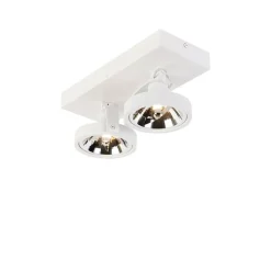 QAZQA Schlafzimmerlampen|Küchenlampen*Designstrahler weiß verstellbar 2-flammig - Go