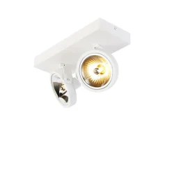 QAZQA Schlafzimmerlampen|Küchenlampen*Designstrahler weiß verstellbar 2-flammig - Go