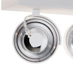 QAZQA Schlafzimmerlampen|Küchenlampen*Designstrahler weiß verstellbar 2-flammig - Go