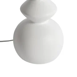 QAZQA Leuchten Ohne Schirm|Tischlampen*Design-Tischlampe aus weißer Keramik 15 cm ohne Schirm – Alisia