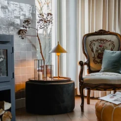 QAZQA Tischlampen|Wohnzimmerlampen*Design-Tischlampe gelb - Triangolo