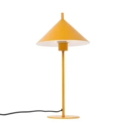 QAZQA Tischlampen|Wohnzimmerlampen*Design-Tischlampe gelb - Triangolo