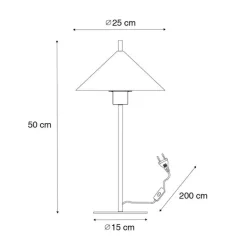 QAZQA Tischlampen|Wohnzimmerlampen*Design-Tischlampe gelb - Triangolo