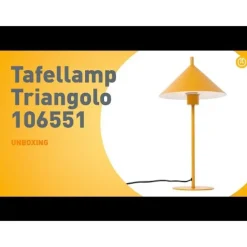 QAZQA Tischlampen|Wohnzimmerlampen*Design-Tischlampe gelb - Triangolo