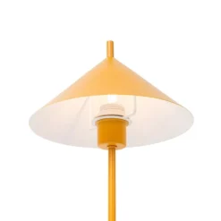 QAZQA Tischlampen|Wohnzimmerlampen*Design-Tischlampe gelb - Triangolo