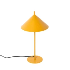 QAZQA Tischlampen|Wohnzimmerlampen*Design-Tischlampe gelb - Triangolo