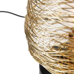 QAZQA Tischlampen|Wohnzimmerlampen*Design-Tischlampe Gold 20 cm - Sarella