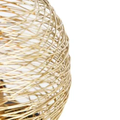 QAZQA Tischlampen|Wohnzimmerlampen*Design-Tischlampe Gold 20 cm - Sarella