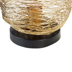 QAZQA Tischlampen|Wohnzimmerlampen*Design-Tischlampe Gold 20 cm - Sarella