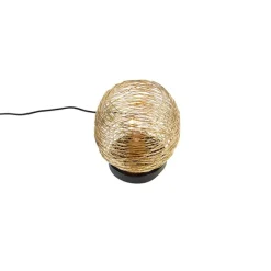 QAZQA Tischlampen|Wohnzimmerlampen*Design-Tischlampe Gold 20 cm - Sarella