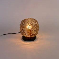 QAZQA Tischlampen|Wohnzimmerlampen*Design-Tischlampe Gold 20 cm - Sarella