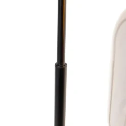 QAZQA Tischlampen|Wohnzimmerlampen*Design-Tischlampe schwarz mit Gold und Rauchglas - Zuzanna