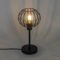 QAZQA Tischlampen|Wohnzimmerlampen*Design-Tischlampe schwarz - Johanna