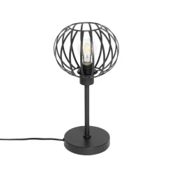 QAZQA Tischlampen|Wohnzimmerlampen*Design-Tischlampe schwarz - Johanna