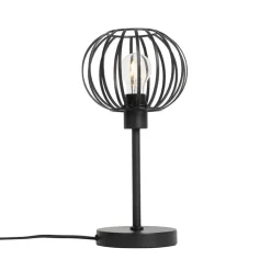 QAZQA Tischlampen|Wohnzimmerlampen*Design-Tischlampe schwarz - Johanna