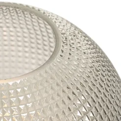 QAZQA Tischlampen|Wohnzimmerlampen*Design-Tischlampe schwarz mit Rauchglas - Chico