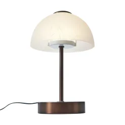 QAZQA Led-Tischleuchten|Tischlampen*Design-Tischleuchte Dunkelbronze inkl. LED Dimmbar - Joya