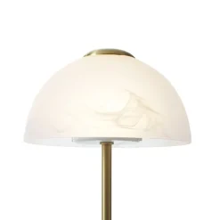 QAZQA Led-Tischleuchten|Tischlampen*Design-Tischleuchte Gold mit Opalglas inkl. LED Dimmbar - Joya