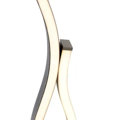 Trio Leuchten Led-Tischleuchten|Tischlampen*Design-Tischleuchte schwarz mit Silber inkl. LED 3-Stufen-Dimmbar in Kelvin - Blaze